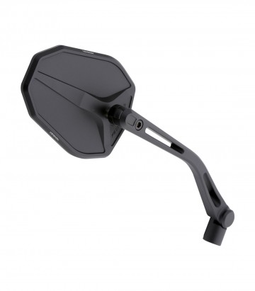 Retrovisores de Manillar Highsider Victory-Slim en Negro Mate