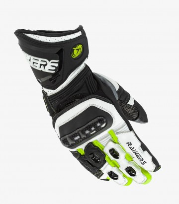 Racing unisex VRC4 Gloves from Rainers color black, white & fluor