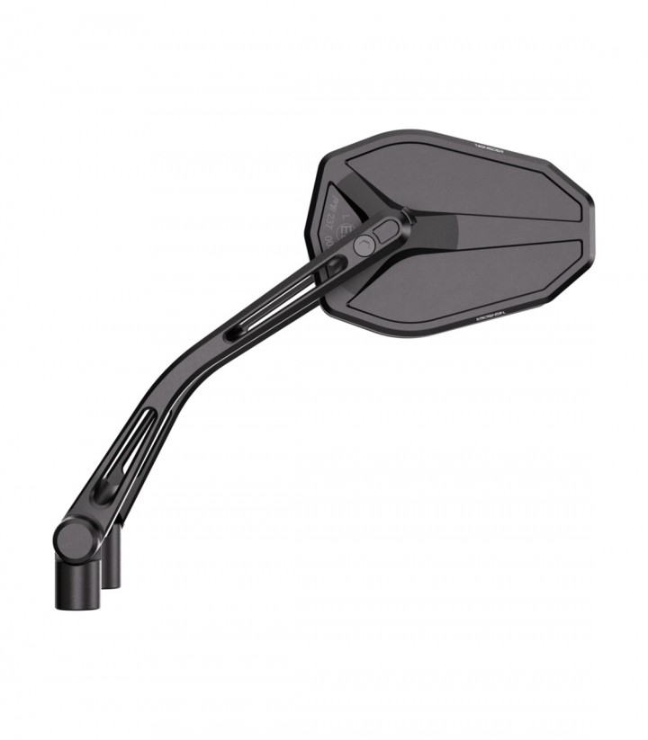 Retrovisores de Manillar Highsider Victory-Slim en Negro Mate