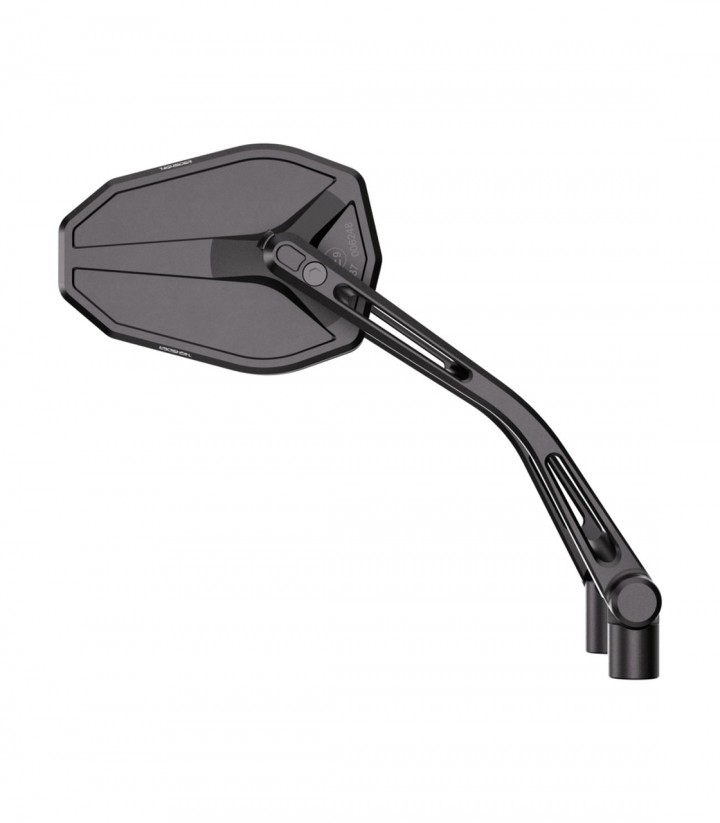 Retrovisores de Manillar Highsider Victory-Slim en Negro Mate