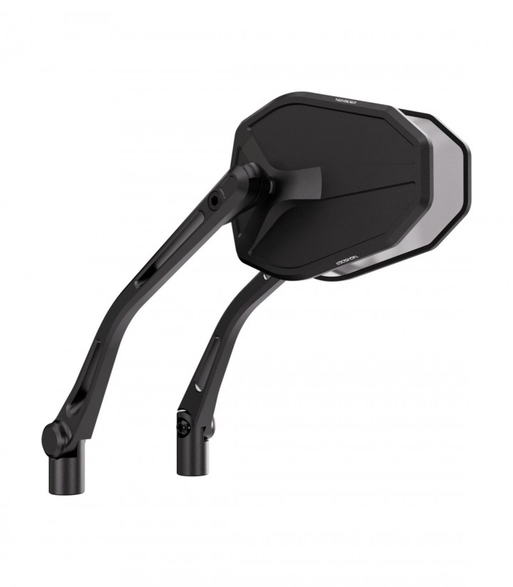 Retrovisores de Manillar Highsider Victory-Slim en Negro Mate