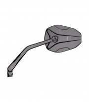 Retrovisores de Manillar Highsider Victory-Ultra en Negro Mate