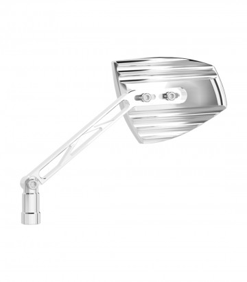 Highsider Handlebar Mirrors Wave in Chrome