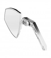 Highsider Handlebar Mirrors Wave in Black and Chrome