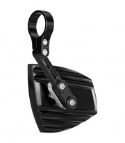 Retrovisores de Manillar Highsider Wave en Negro y Plata
