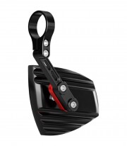 Highsider Handlebar Mirrors Wave in Black and Red