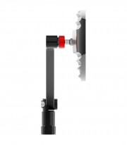 Highsider Handlebar Mirrors Wave in Black and Red