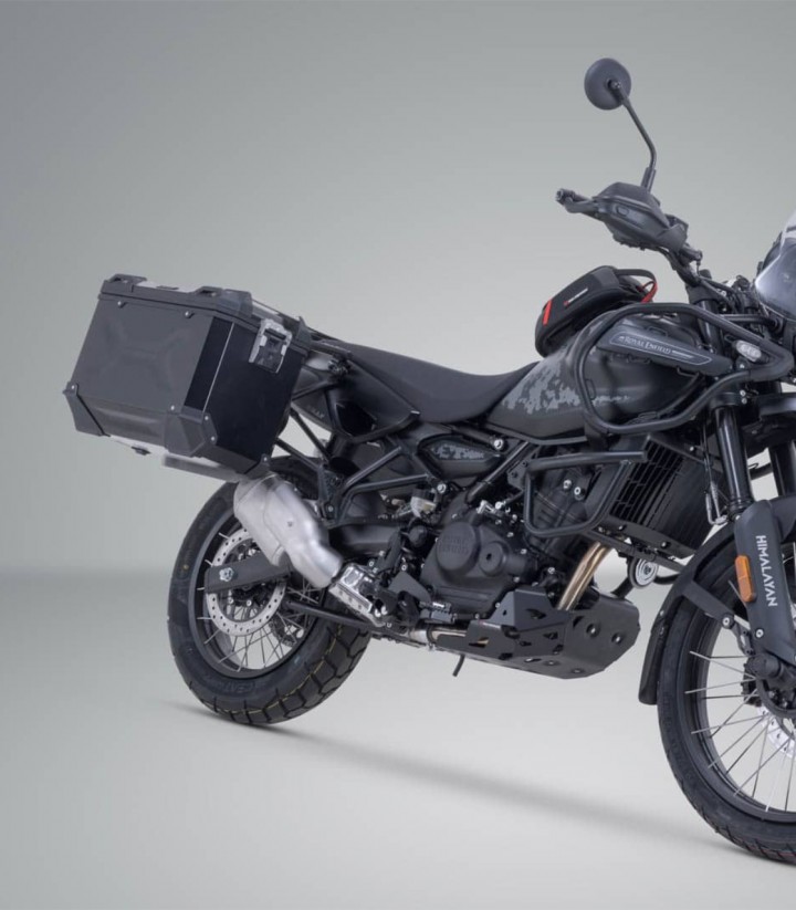 Maletas Laterales con Soporte TRAX ADV Negras 45 L Royal Enfield Himalayan 450 Rally (25) SW-MOTECH KFT.41.620.70300/B KFT.41...
