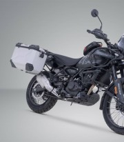 Maletas Laterales con Soporte TRAX ADV Plateadas 45 L Royal Enfield Himalayan 450 Rally (25) SW-MOTECH KFT.41.620.70300/S KFT...