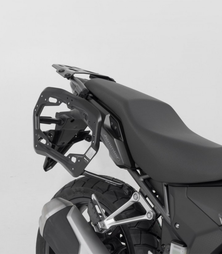 Seitenkoffer mit Träger DUSC Schwarz 41/41 L Honda CB500F/X (12-18), CBR500R (12-15), NX500 (23), E-Clutch (26) SW-MOTECH KFT.01