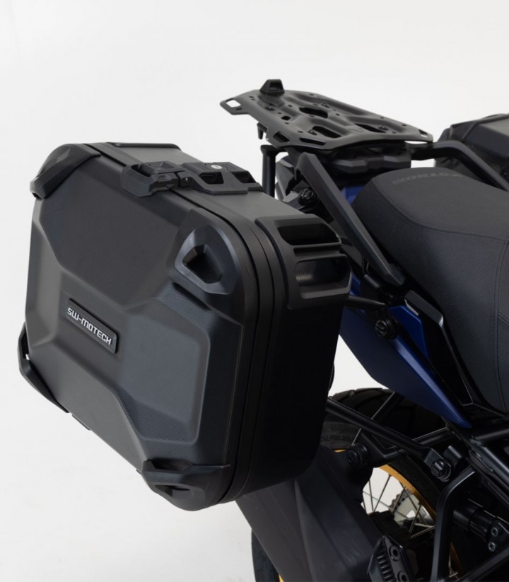 Seitenkoffer mit Träger DUSC Schwarz 41/41 L Honda NC750XA/XD (20-24) SW-MOTECH KFT.01.841.65101/B