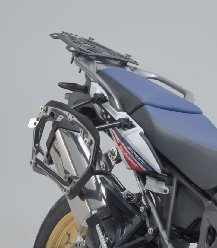 Seitenkoffer mit Träger DUSC Schwarz 41/33 L Honda CRF1000L Africa Twin (18-19) SW-MOTECH KFT.01.890.65001/B