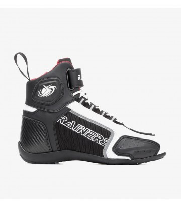 Motorradstiefel Unisex Rainers Cooper Weiß und Schwarz