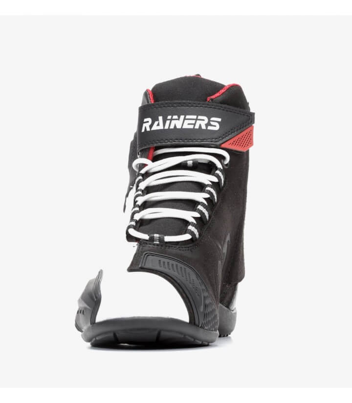 Botas de moto unisex Rainers Cooper blanco y negro COOPERN