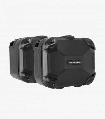 Seitenkoffer mit Träger DUSC Schwarz 41/33 L VOGE DS625X (24) SW-MOTECH KFT.02.060.65000/B