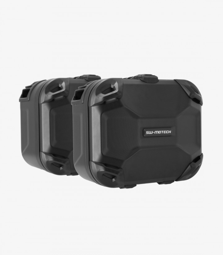 Seitenkoffer mit Träger DUSC Schwarz 41/33 L VOGE DS800X Rally (25) SW-MOTECH KFT.02.072.65000/B