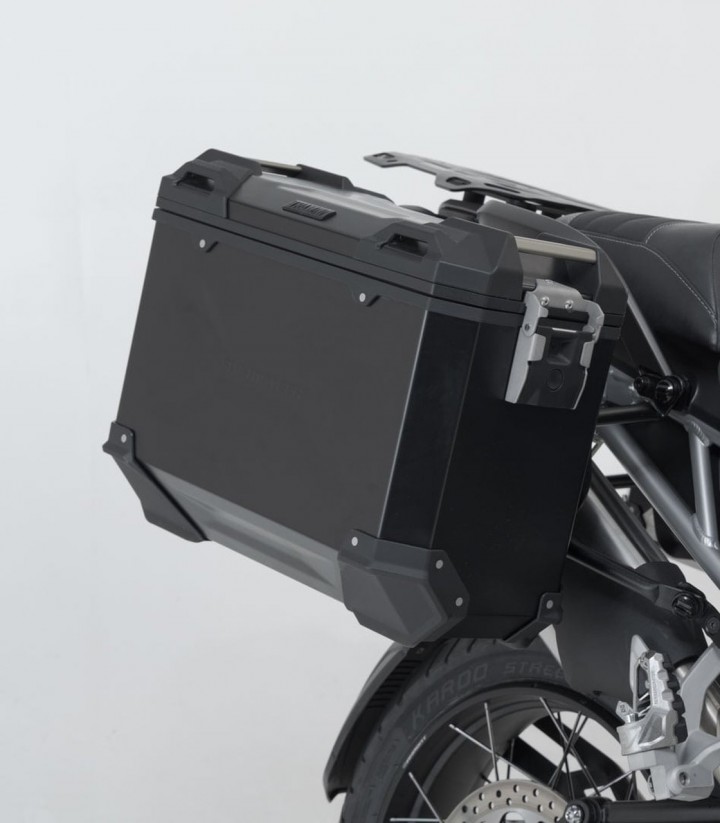 Pack Maletas Laterales + Baúl 38 L TRAX ADV en Negro + Soportes Triumph Tiger 1200 GT/Rally Pro (22) SW-MOTECH ADV.11.905.75002/