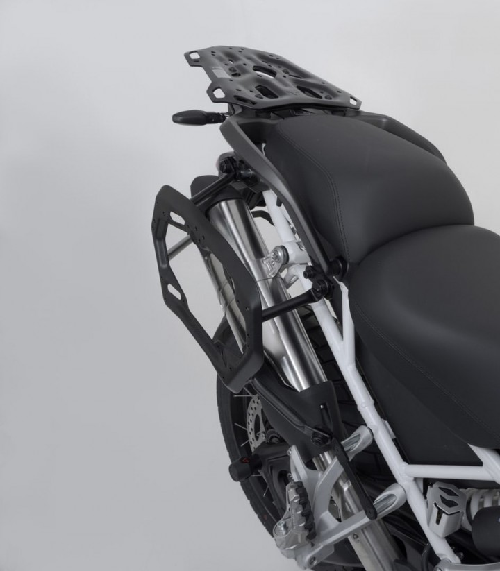 Pack Maletas Laterales + Baúl 38 L TRAX ADV en Negro + Soportes Triumph Tiger 1200 GT/Rally Explorer (22) SW-MOTECH ADV.11.905.7