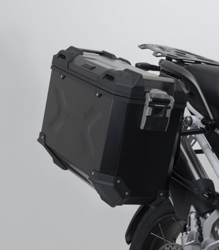 Pack Maletas Laterales + Baúl 38 L TRAX ADV en Negro + Soportes Triumph Tiger 1200 GT/Rally Explorer (22) SW-MOTECH ADV.11.905.7