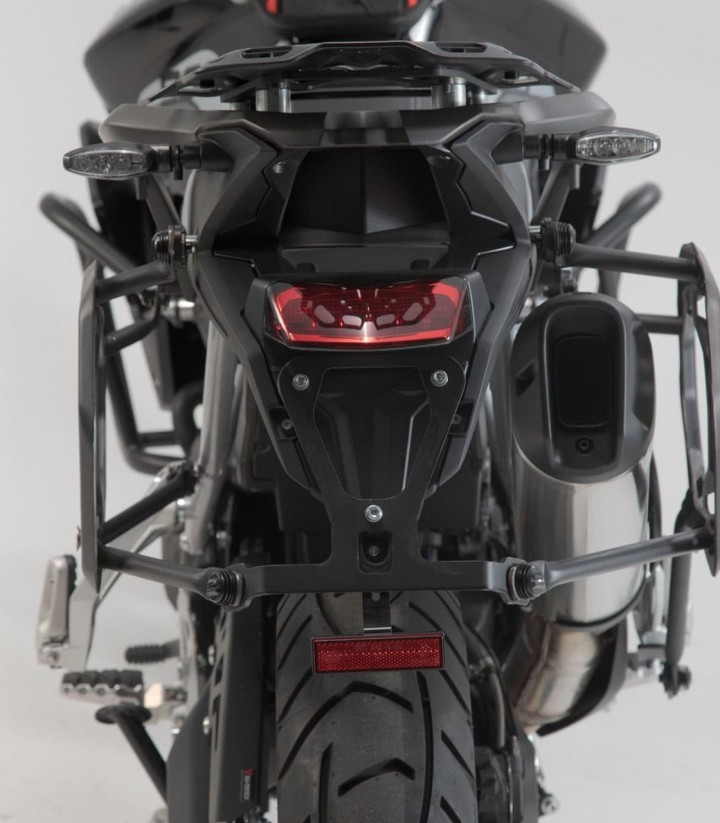 Set Seitenkoffer + Topcase 38 L TRAX ADV in Silber + Träger Triumph Tiger 900 (19-23) SW-MOTECH ADV.11.953.75002/S