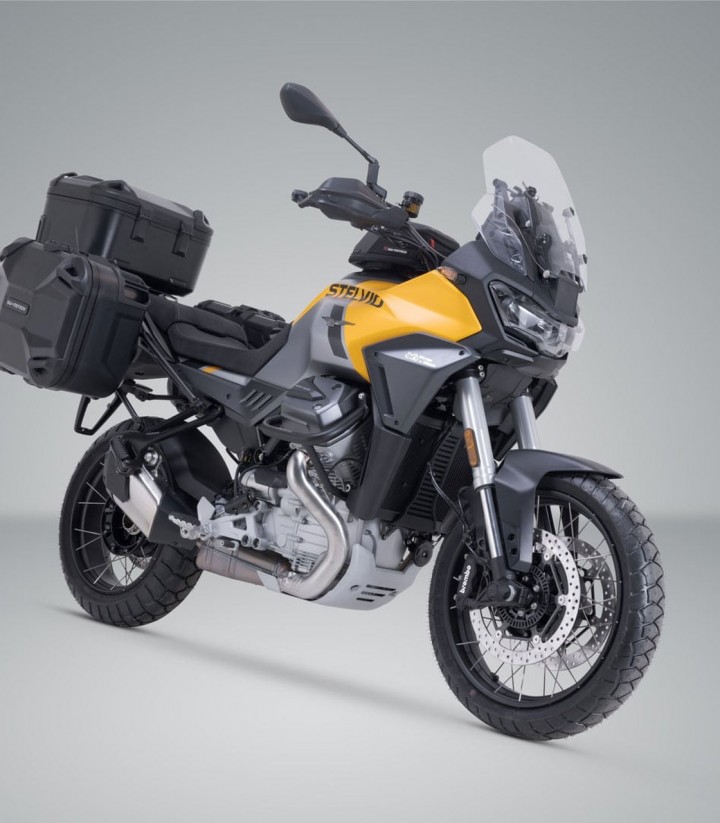 Pack Maletas Laterales + Baúl DUSC L 41 L + Soportes Moto Guzzi Stelvio (23) SW-MOTECH ADV.17.624.65000/B