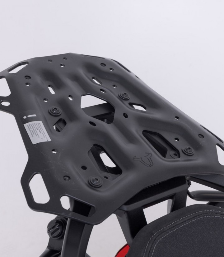 Pack Maletas Laterales + Baúl 38 L TRAX ADV en Plateado + Soportes Moto Guzzi Stelvio (23) SW-MOTECH ADV.17.624.75000/S