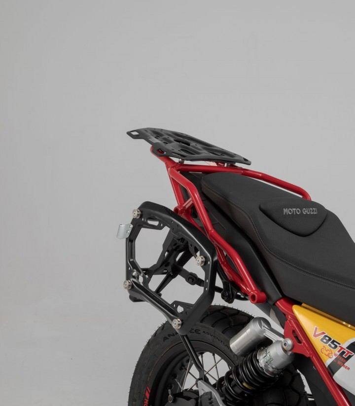 SW-MOTECH TRAX ADV Side Cases + 38 L Top Case Set with Carriers Moto Guzzi V85 TT (19-23) ADV.17.925.75000/B