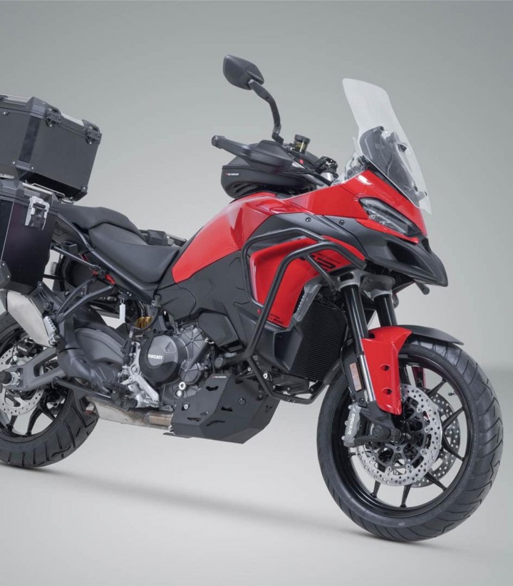 Pack Maletas Laterales + Baúl 38 L TRAX ADV en Negro + Soportes Ducati Multistrada V2 (24) SW-MOTECH ADV.22.807.75001/B