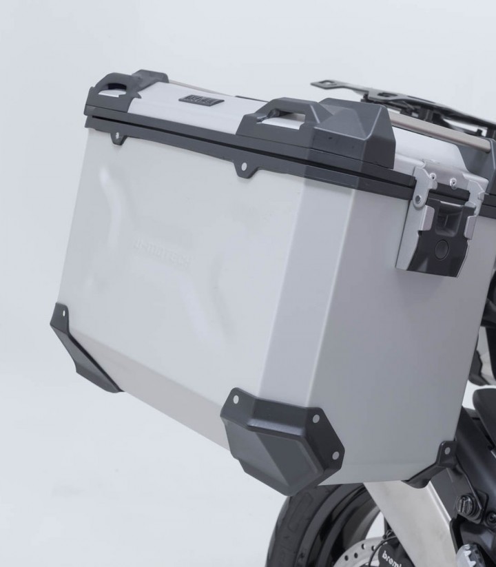 Pack Maletas Laterales + Baúl 38 L TRAX ADV en Plateado + Soportes Ducati Multistrada V2 (24) SW-MOTECH ADV.22.807.75001/S