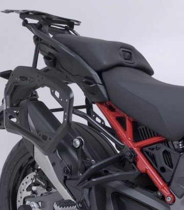 Pack Maletas Laterales + Baúl DUSC XL 55 L + Soportes Ducati Multistrada V4 (20-24) SW-MOTECH ADV.22.822.66002/B