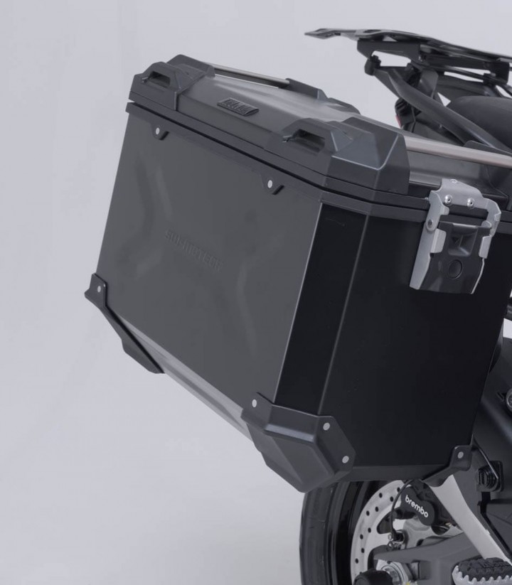 SW-MOTECH TRAX ADV Side Cases + 38 L Top Case Set with Carriers Ducati Multistrada V4 (20-24) ADV.22.822.75002/B
