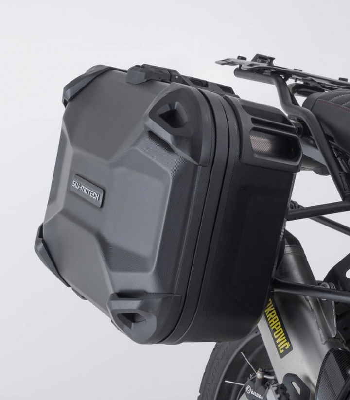 Pack Maletas Laterales + Baúl DUSC XL 55 L + Soportes Ducati DesertX (22-25) SW-MOTECH ADV.22.995.66000/B