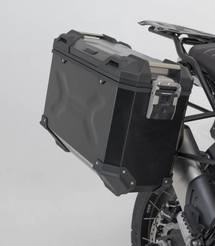 SW-MOTECH TRAX ADV Side Cases + 38 L Top Case Set with Carriers Ducati DesertX (22-25) ADV.22.995.75100/B
