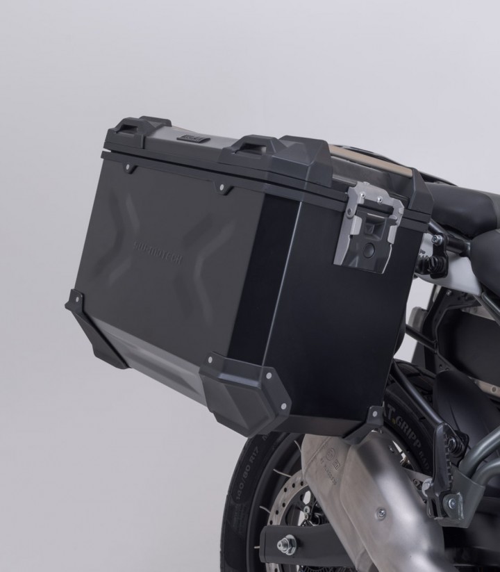 Pack Maletas Laterales + Baúl 38 L TRAX ADV en Negro + Soportes Royal Enfield Himalayan 450 (23) SW-MOTECH ADV.41.620.75000/B