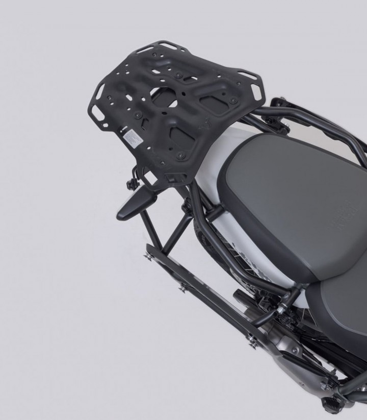 Pack Maletas Laterales + Baúl 38 L TRAX ADV en Plateado + Soportes Royal Enfield Himalayan 450 (23) SW-MOTECH ADV.41.620.75000/S