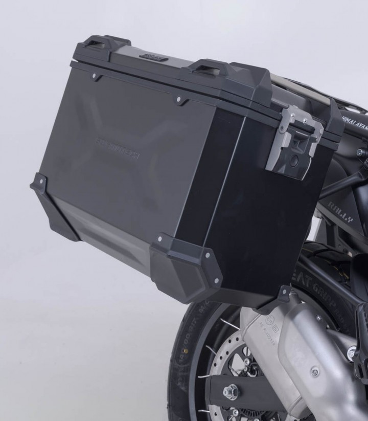 Set Seitenkoffer + Topcase 38 L TRAX ADV in Schwarz + Träger Royal Enfield Himalayan 450 Rally (25) SW-MOTECH ADV.41.620.75100/B