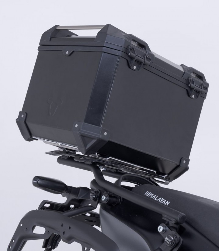 Set Seitenkoffer + Topcase 38 L TRAX ADV in Silber + Träger Royal Enfield Himalayan 450 Rally (25) SW-MOTECH ADV.41.620.75100/S