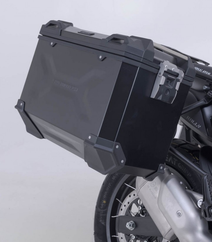 Pack Maletas Laterales + Baúl 38 L TRAX ADV en Plateado + Soportes Royal Enfield Himalayan 450 Rally (25) SW-MOTECH ADV.41.620.7