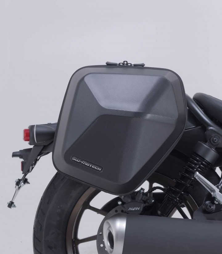 Maletas Laterales con Soporte URBAN ABS Negras 16,5/16,5 L Honda CMX500 Rebel (16-24) SW-MOTECH BC.HTA.01.887.30000/B