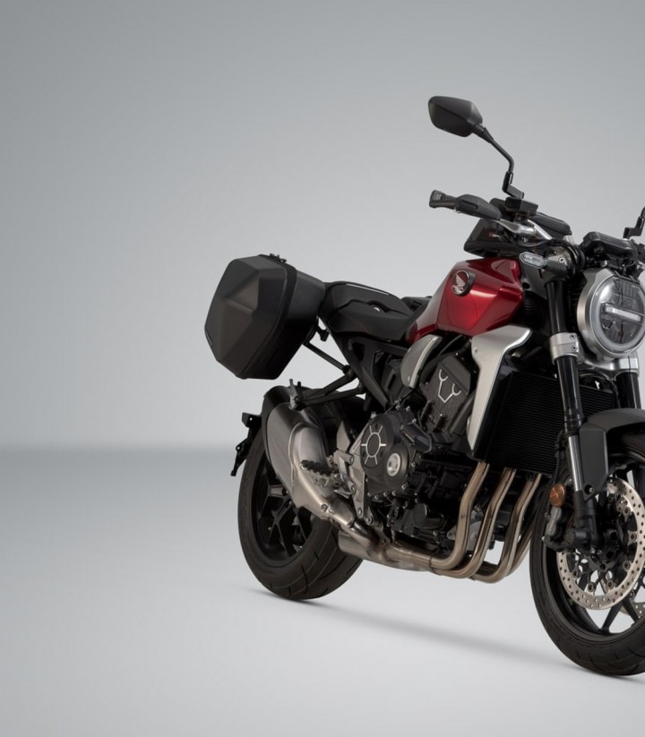 Maletas Laterales con Soporte URBAN ABS Negras 16,5/16,5 L Honda CB1000R (18-20) SW-MOTECH BC.HTA.01.903.30000/B