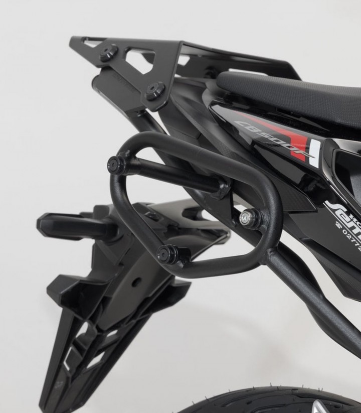 Maletas Laterales con Soporte URBAN ABS Negras 16,5/16,5 L Honda CB500 Hornet (23), CB500F (18-23), CBR500R (18-23) SW-MOTECH BC