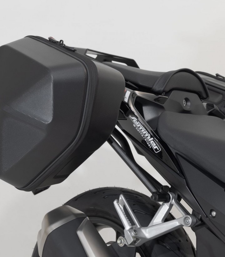 Maletas Laterales con Soporte URBAN ABS Negras 16,5/16,5 L Honda CB500 Hornet (23), CB500F (18-23), CBR500R (18-23) SW-MOTECH BC