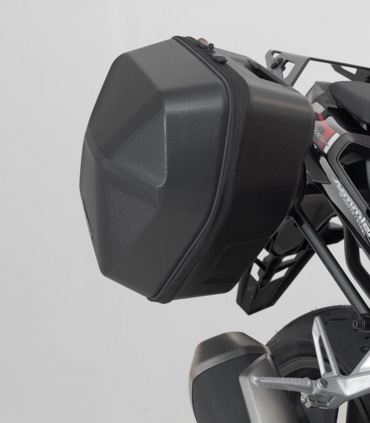 Maletas Laterales con Soporte URBAN ABS Negras 16,5/16,5 L Honda CB500 Hornet (23), CB500F (18-23), CBR500R (18-23) SW-MOTECH BC