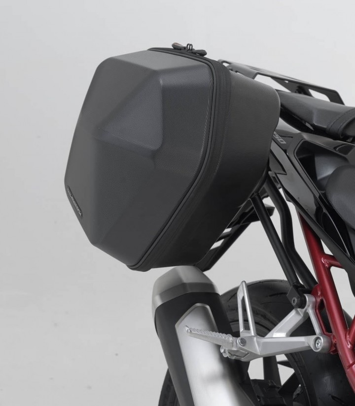 Maletas Laterales con Soporte URBAN ABS Negras 16,5/16,5 L Honda CB750 Hornet (22-24) SW-MOTECH BC.HTA.01.971.30000/B
