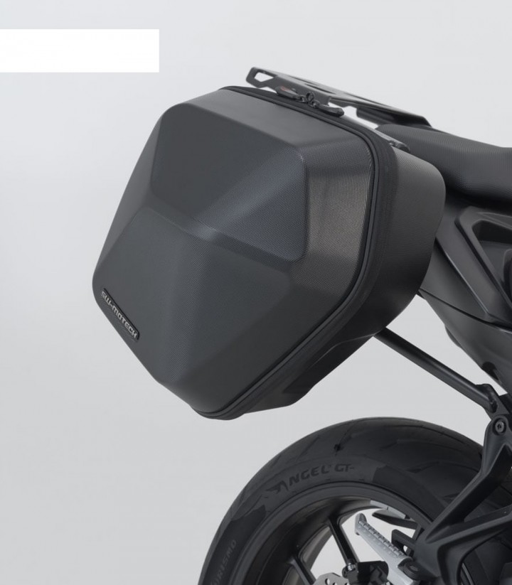 Maletas Laterales con Soporte URBAN ABS Negras 16,5/16,5 L VOGE 500R (19), R625 (25) SW-MOTECH BC.HTA.02.066.30000/B