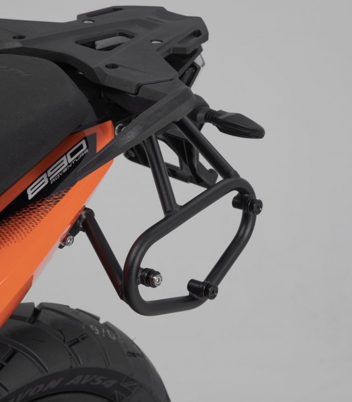 SW-MOTECH URBAN ABS 16,5/16,5 L Side Cases with Carrier for several KTM models Black BC.HTA.04.521.30000/B