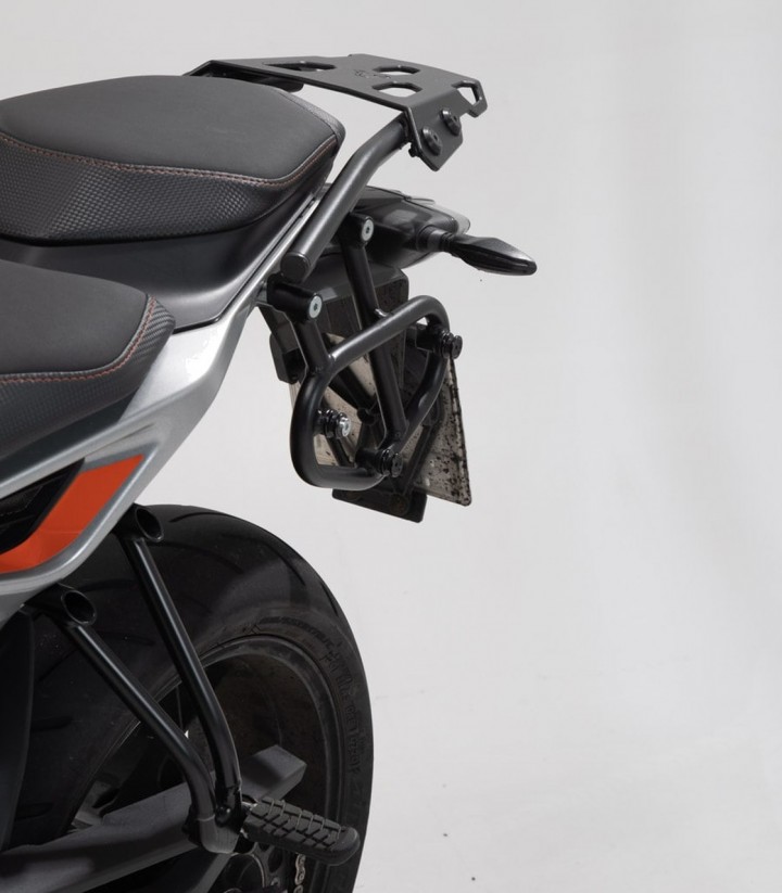 SW-MOTECH URBAN ABS 16,5/16,5 L Side Cases with Carrier for KTM 790 Duke (18-19, 22), 890 Duke (20)/R (19-20) Black BC.HTA.04.64