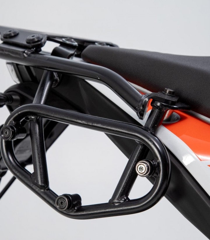 SW-MOTECH URBAN ABS 16,5/16,5 L Side Cases with Carrier for KTM 390 Adventure (19-24) Black BC.HTA.04.958.30000/B