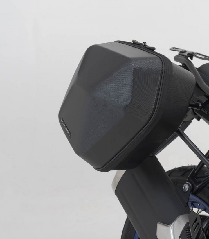 Maletas Laterales con Soporte URBAN ABS Negras 16,5/16,5 L Suzuki V-Strom 650 (16) SW-MOTECH BC.HTA.05.876.30000/B