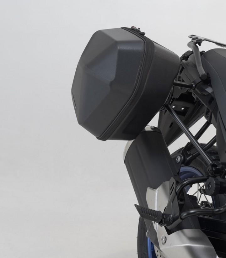 Maletas Laterales con Soporte URBAN ABS Negras 16,5/16,5 L Suzuki V-Strom 650 (16) SW-MOTECH BC.HTA.05.876.30000/B